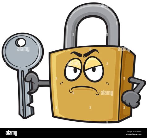 padlock cartoon